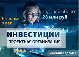 Проектная компания. Годовой оборот 28 млн. 9 лет на рынке